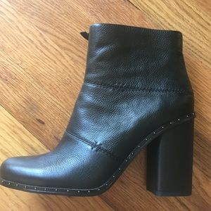 Free people black leather boots